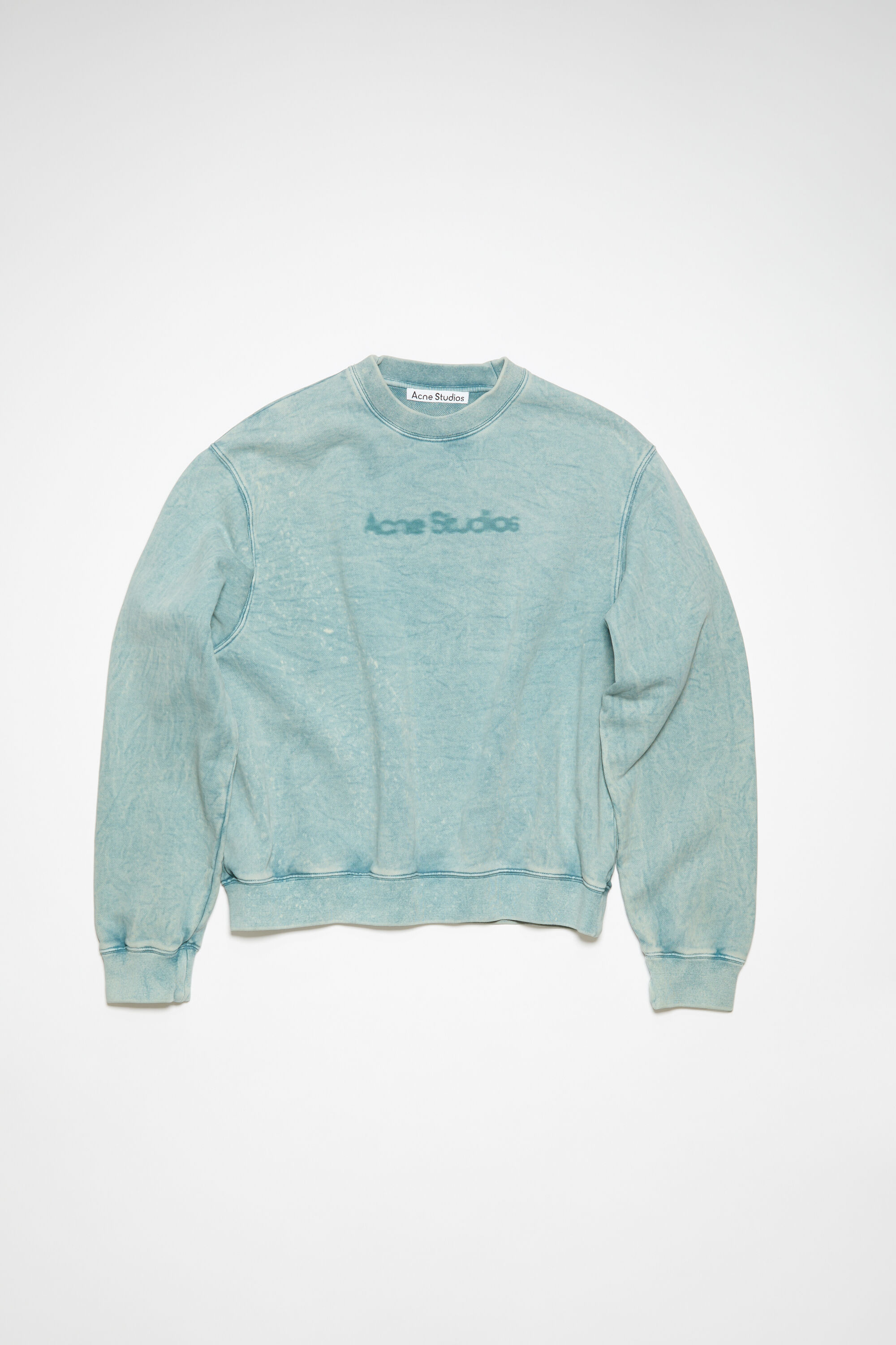 Acne Studios White Alpaca Leather Sweatshirt