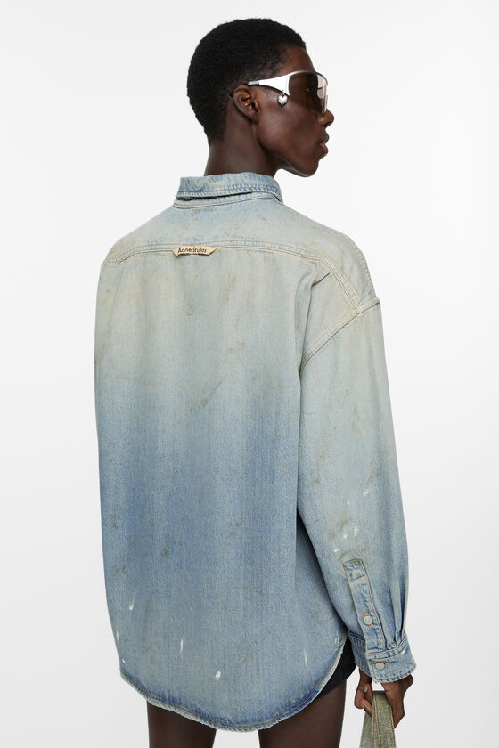 Acne Studios - ボタンアップ デニムシャツ - ライトブルー 