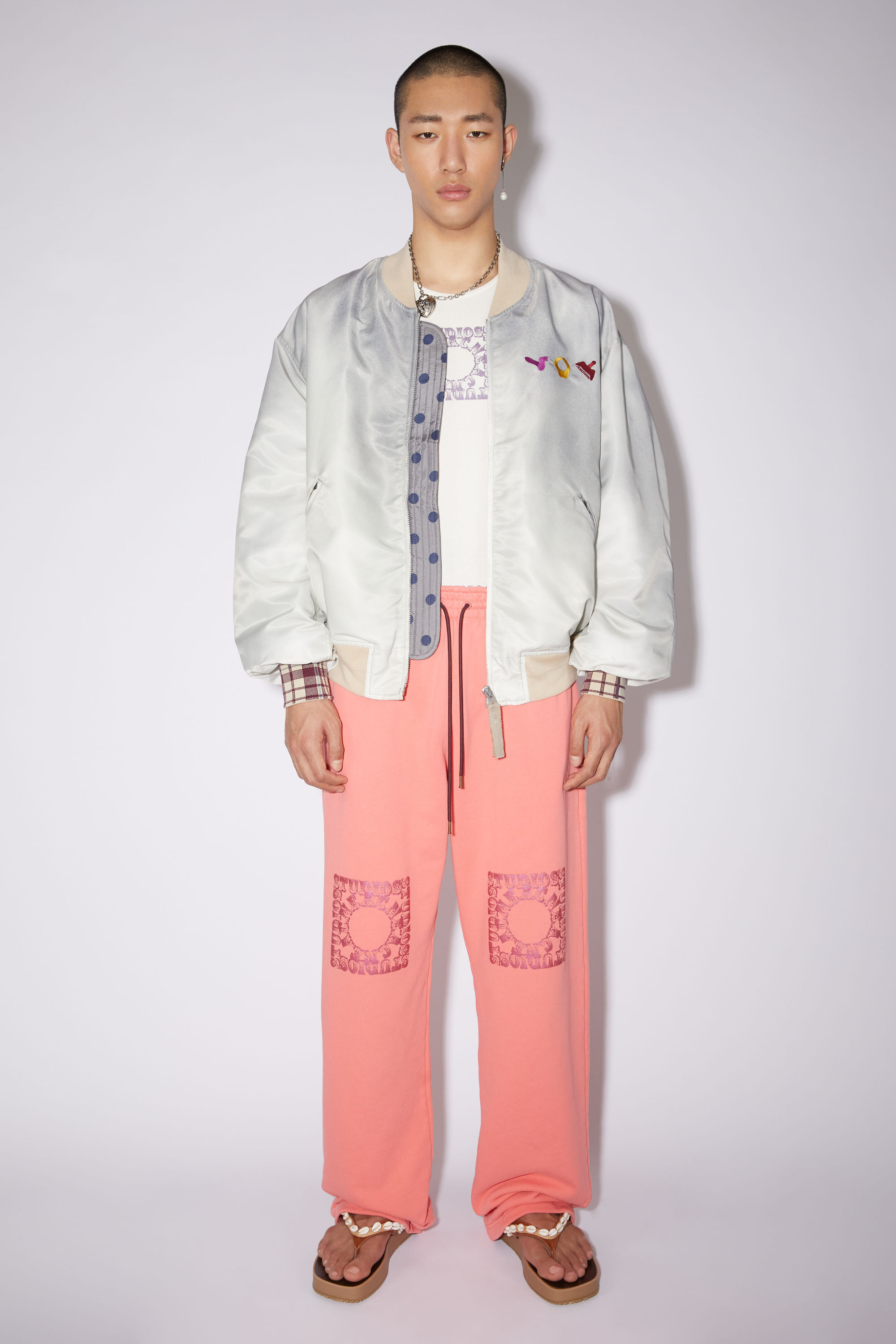Acne Studios - Satin bomber jacket - White