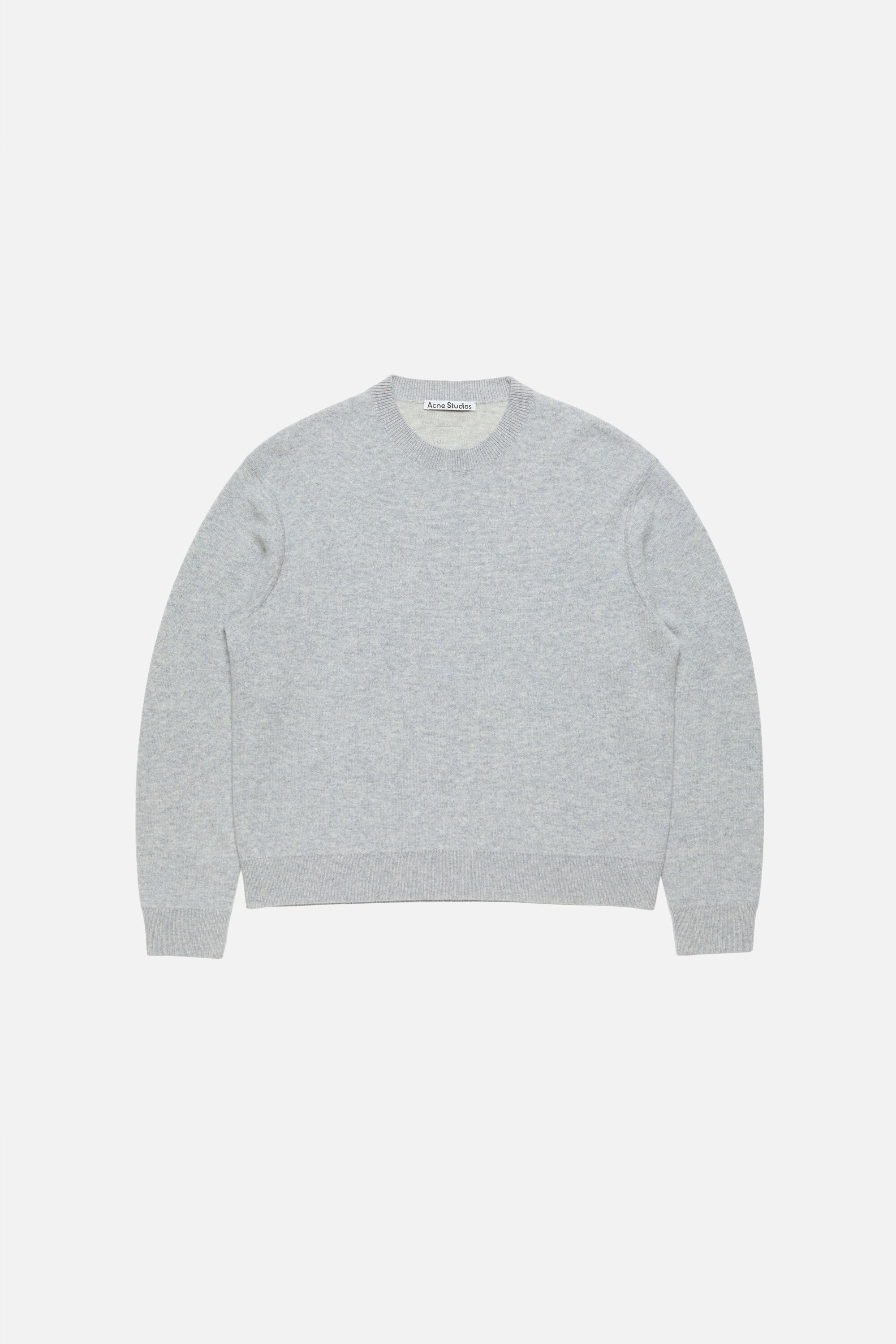Acne Studios - ロゴ入りカシミヤセーター - コールドグレーメランジ