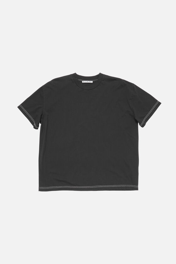Acne Studios - ロゴTシャツ - フェイデッドブラック
