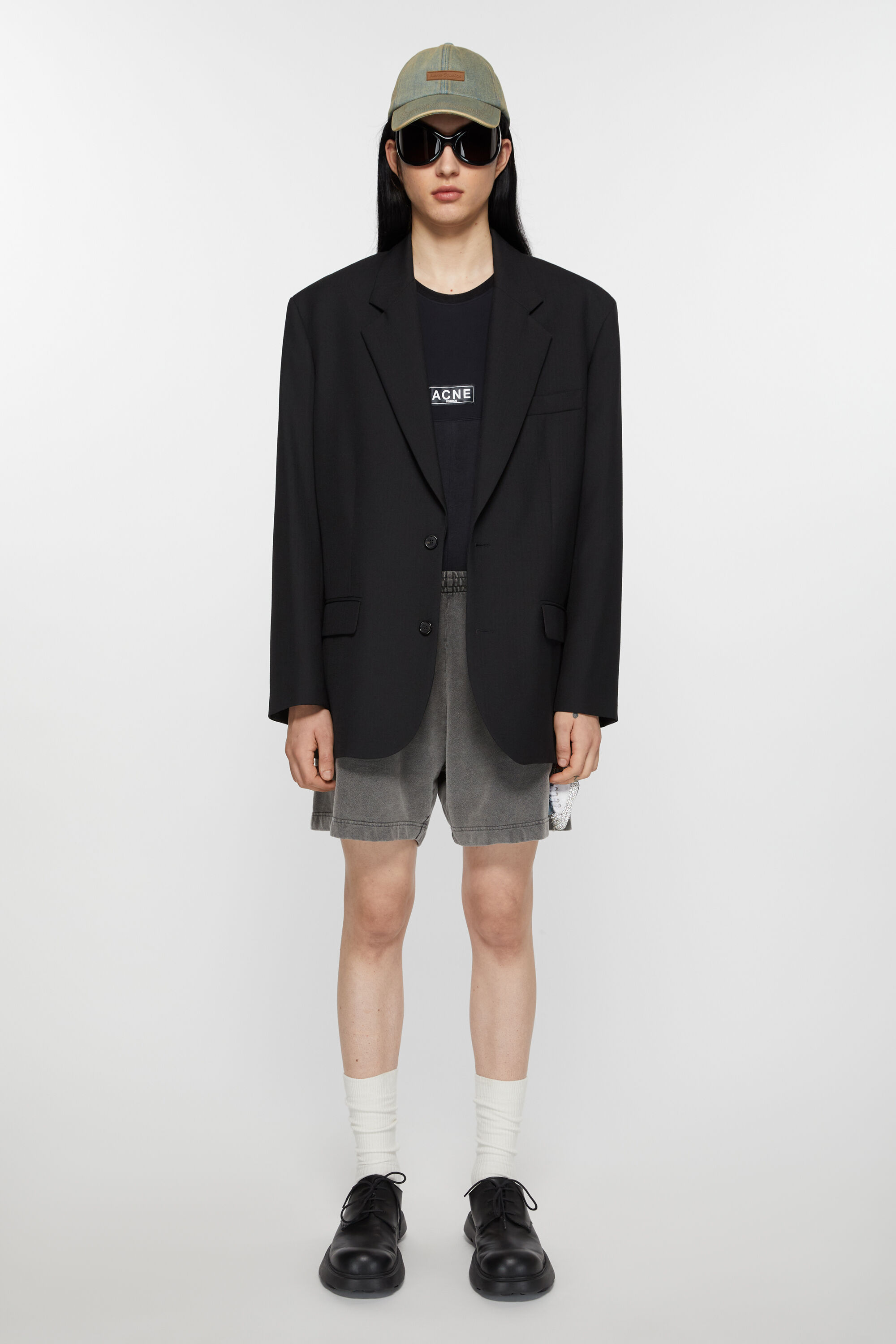 아크네 스튜디오 Acne Studios Relaxed fit suit jacket - Black