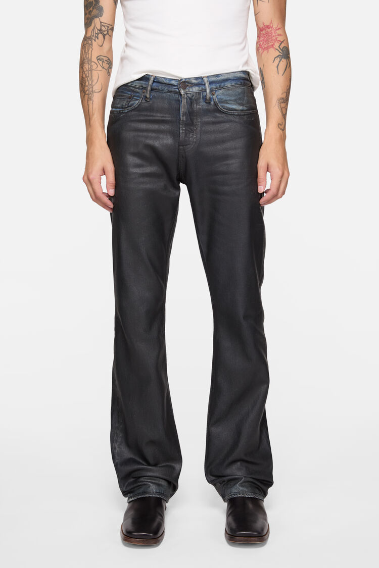 Acne Studios 2010M Charcoal Leather, Black