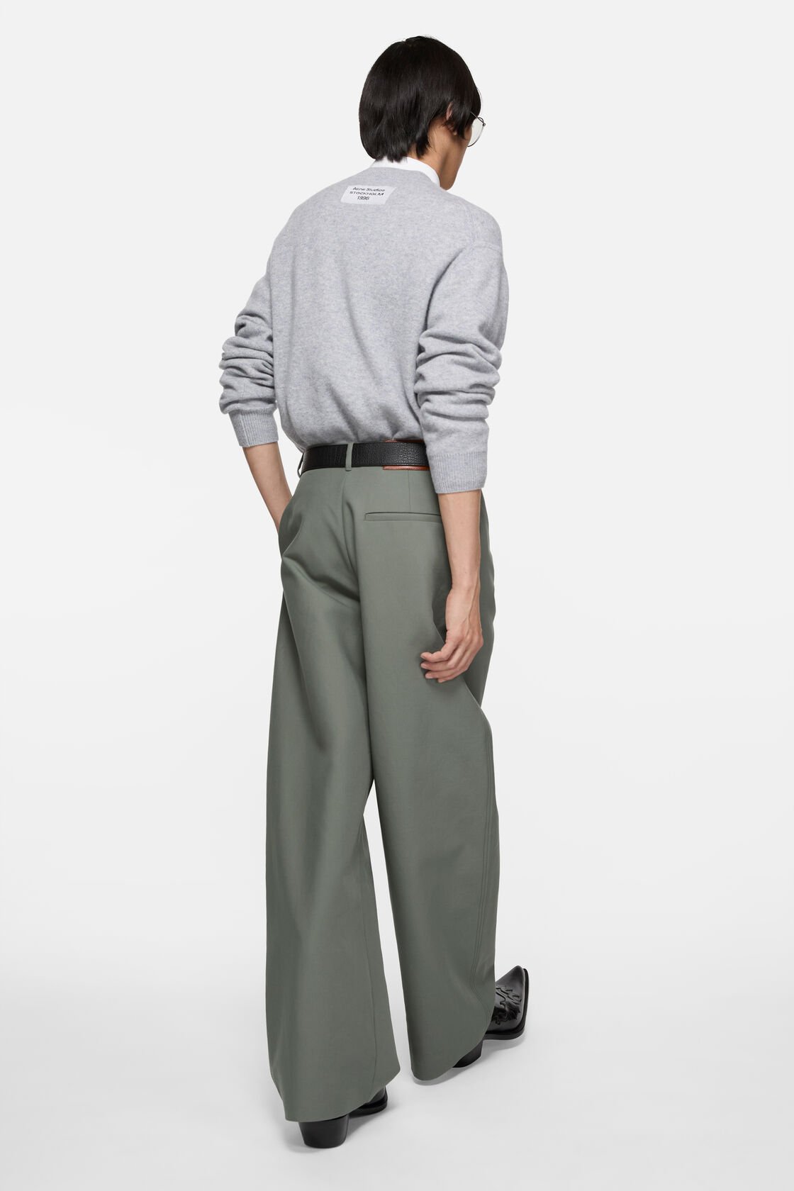 羊绒套头衫, 冷麻灰色, 2000x