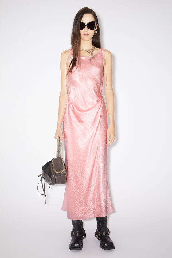 Acne Studios - Satin bias cut dress - Fresh pink 