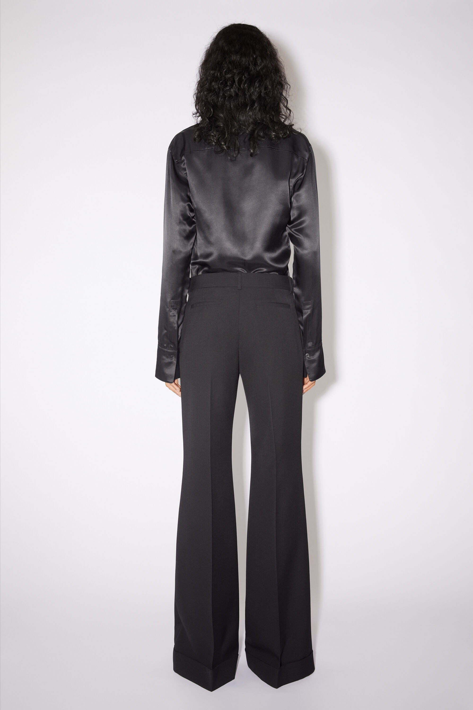아크네 스튜디오 Acne Studios Tailored flared trousers - Black