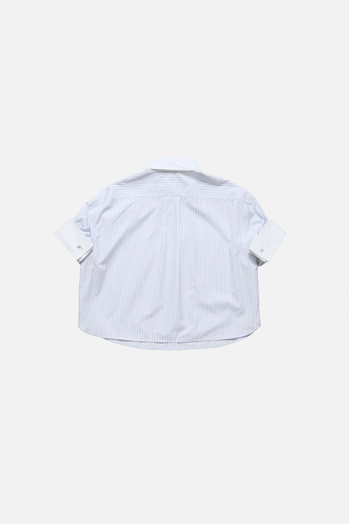 Pinstripe button-up shirt, White/blue, 2000x