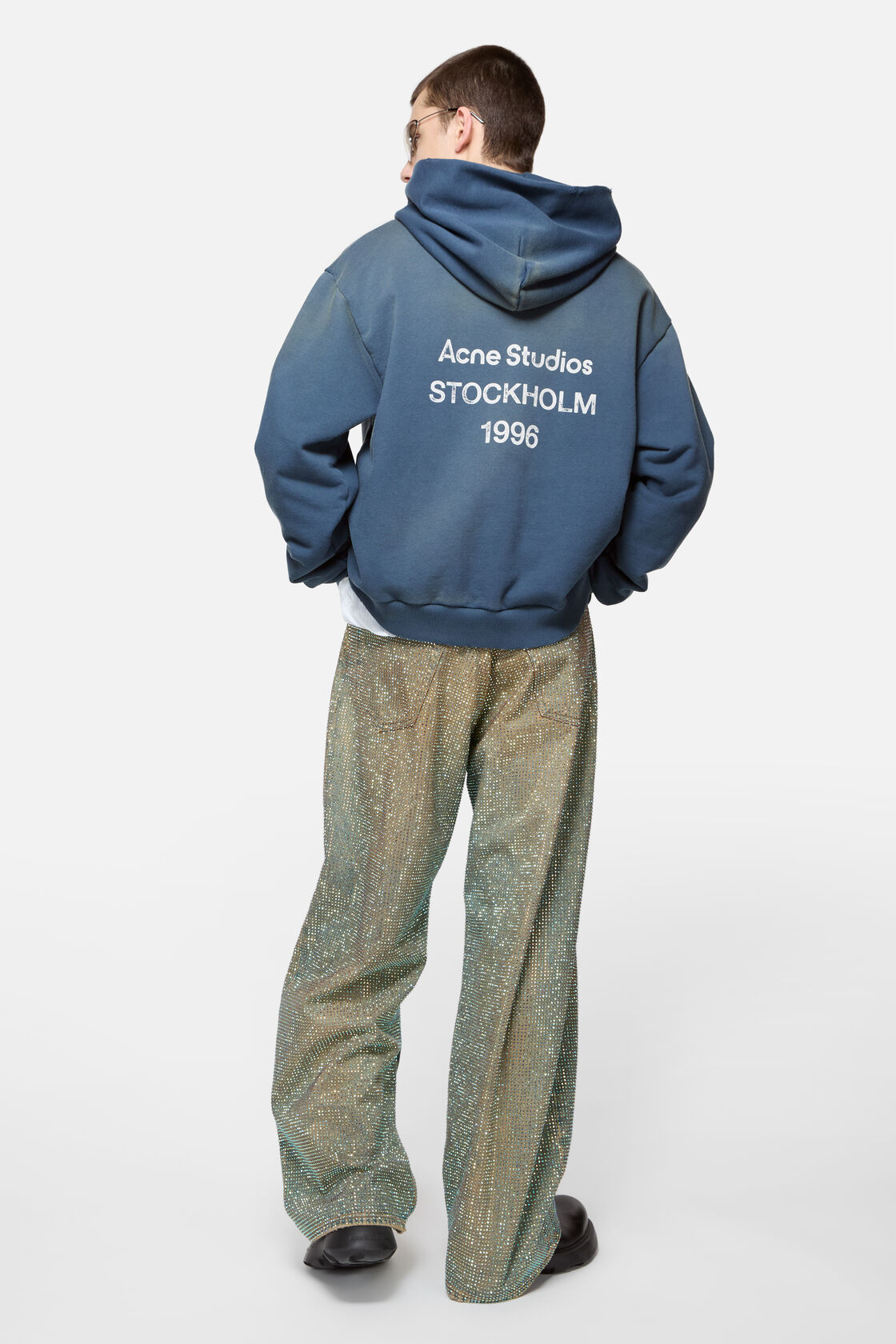 標誌連帽毛衣, 深藍色, 2000x