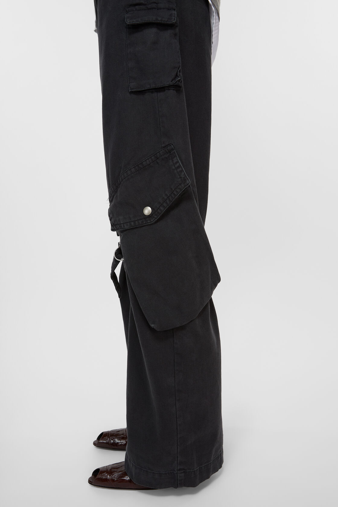 カーゴトラウザーズ, チャコールグレー, 2000x