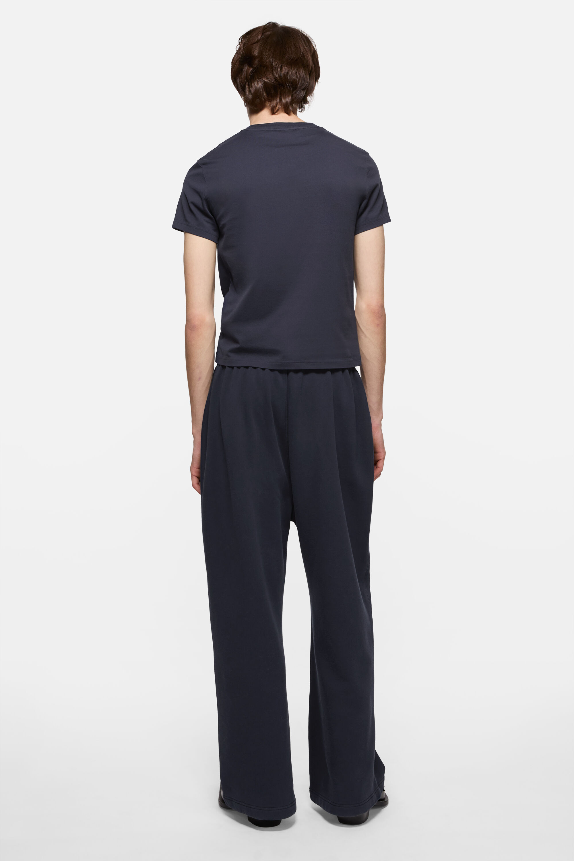 Acne Studios - ロゴジャージーTシャツ - ダークネイビー