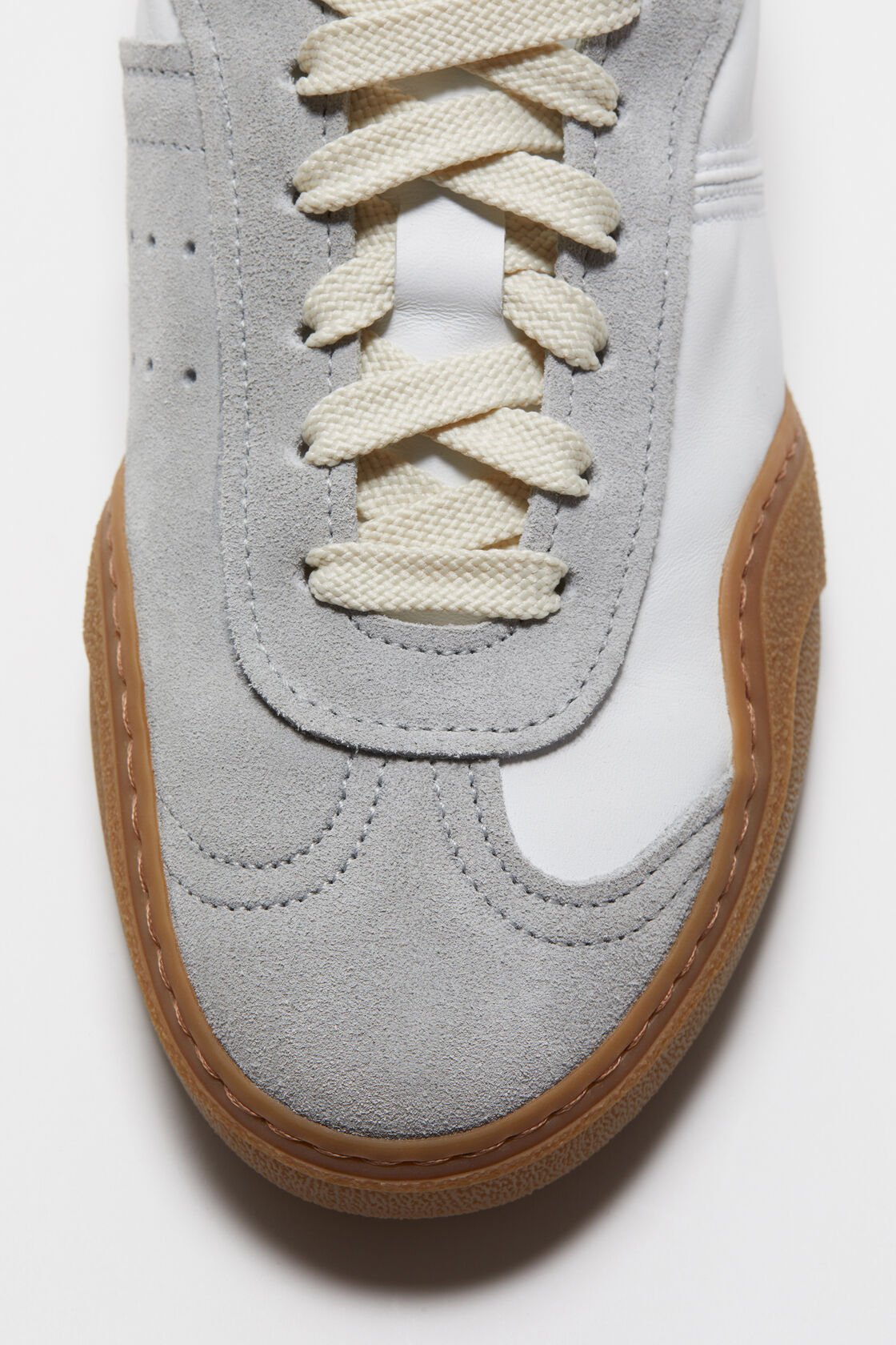 Lace-up sneakers, White/brown, 2000x