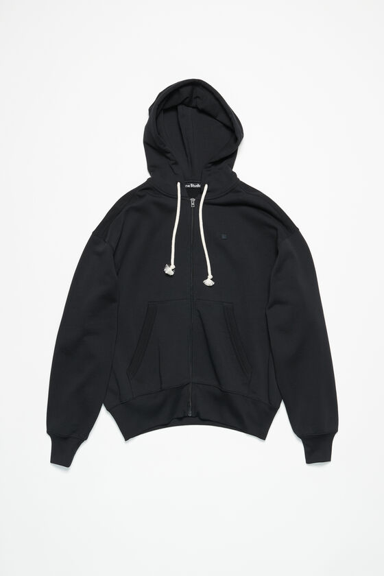 Acne Studios - Pullover mit Reißverschluss mit Kapuze - Hellgrau 