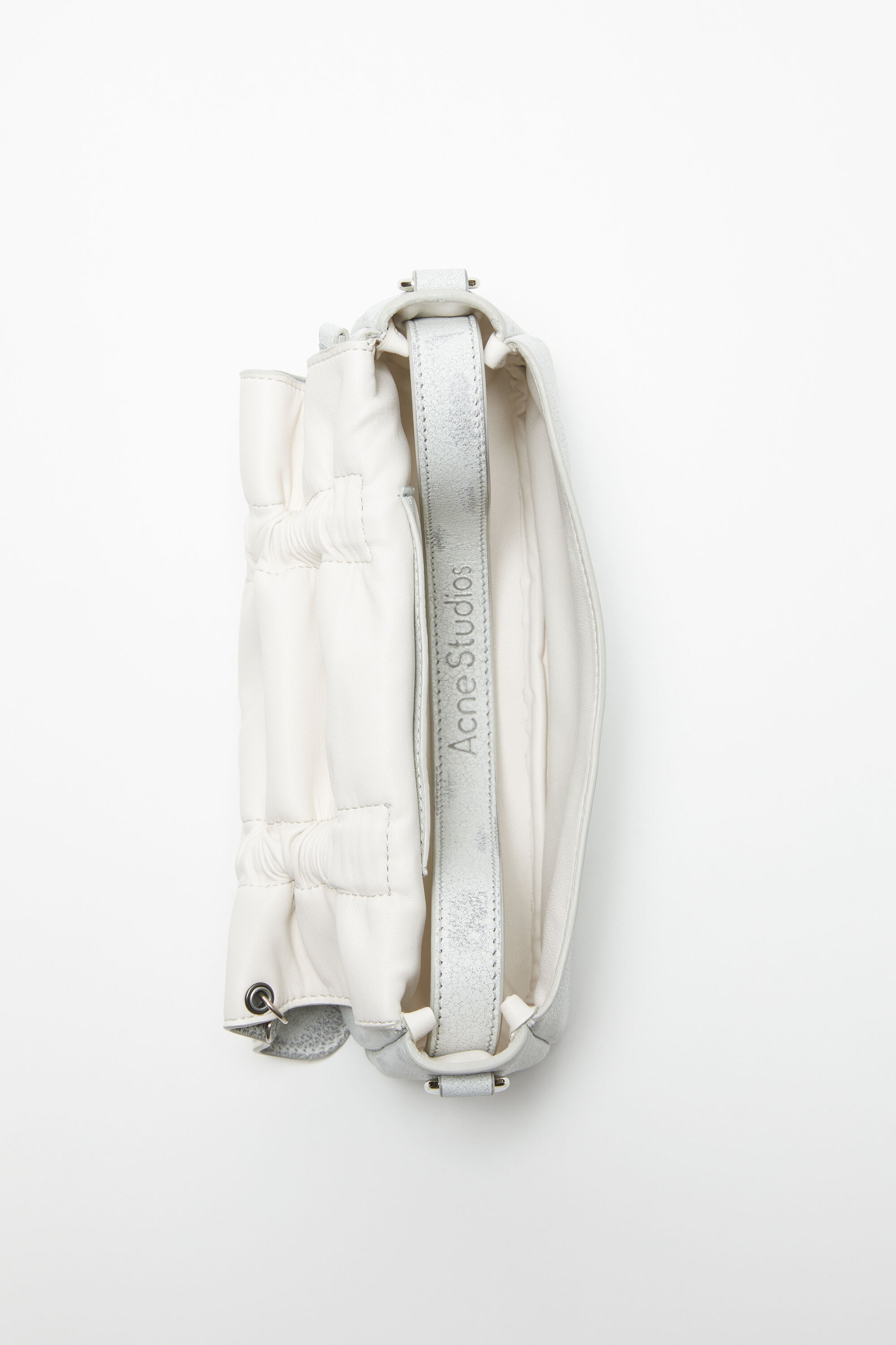 Acne Studios - Multipocket マイクロバッグ - ホワイト/グレー