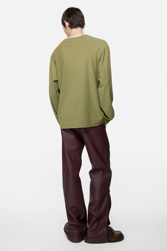 Acne Studios - ロゴTシャツ - リラックスフィット - オリーブグリーン