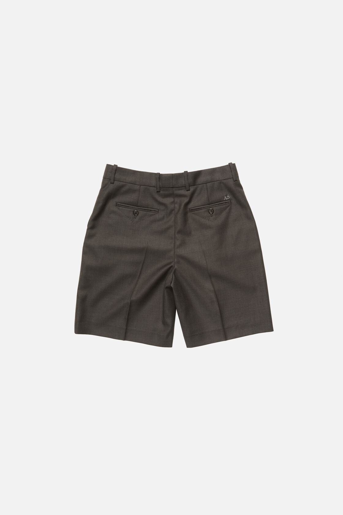 Tailored wool shorts, Dark grey, 2000x