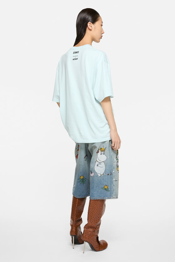 T-shirt Acne Studios x Moomin, Pale blue, 2000x