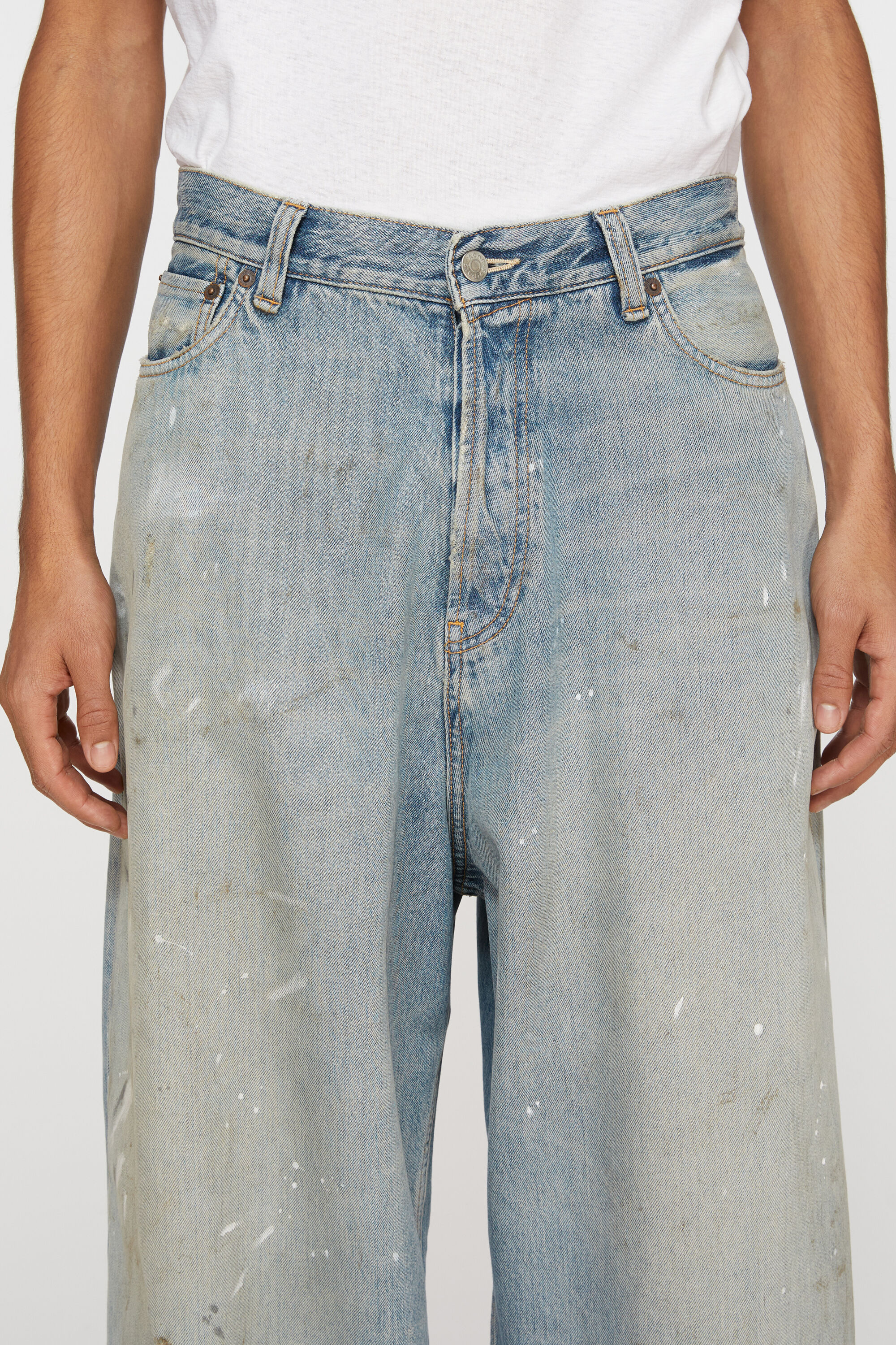パンツ Acne Trafalgar denim light blue 2023 M Acne Studios - Loose fit jeans - 2023 - Light blue