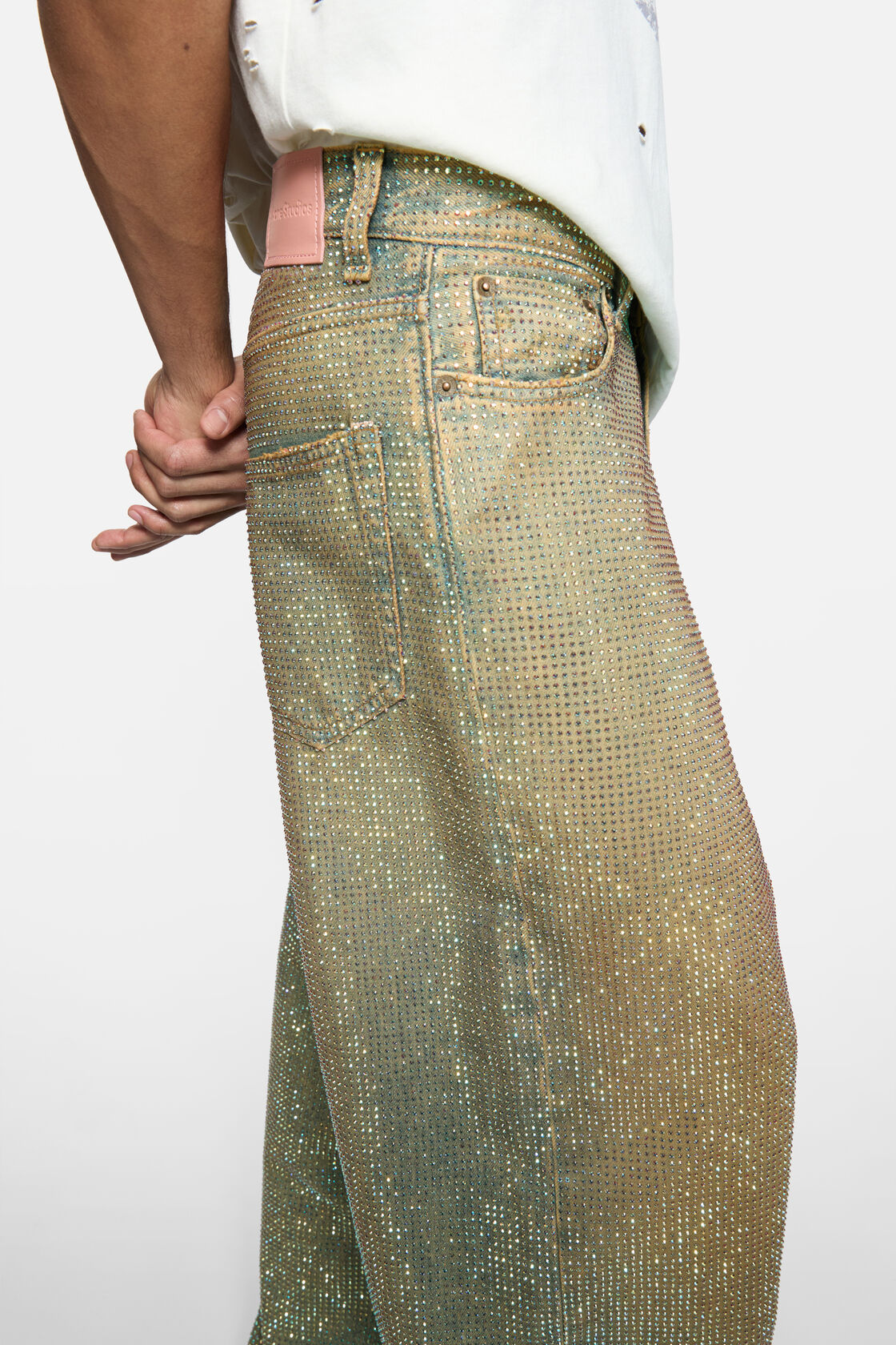 Loose rhinestone jeans - 2023, Mid Blue, 2000x