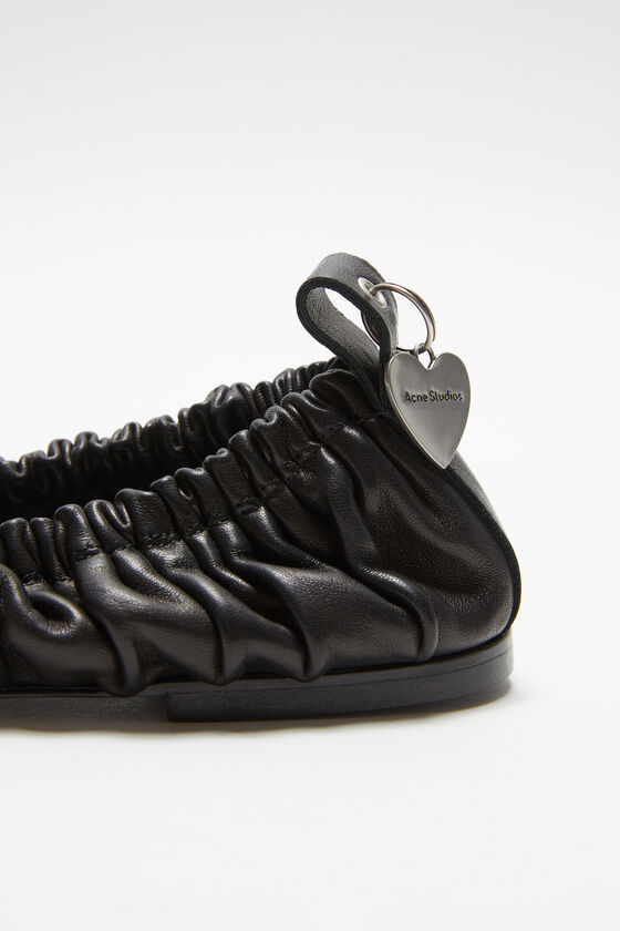 Leather ballet flat, Black, 2000x