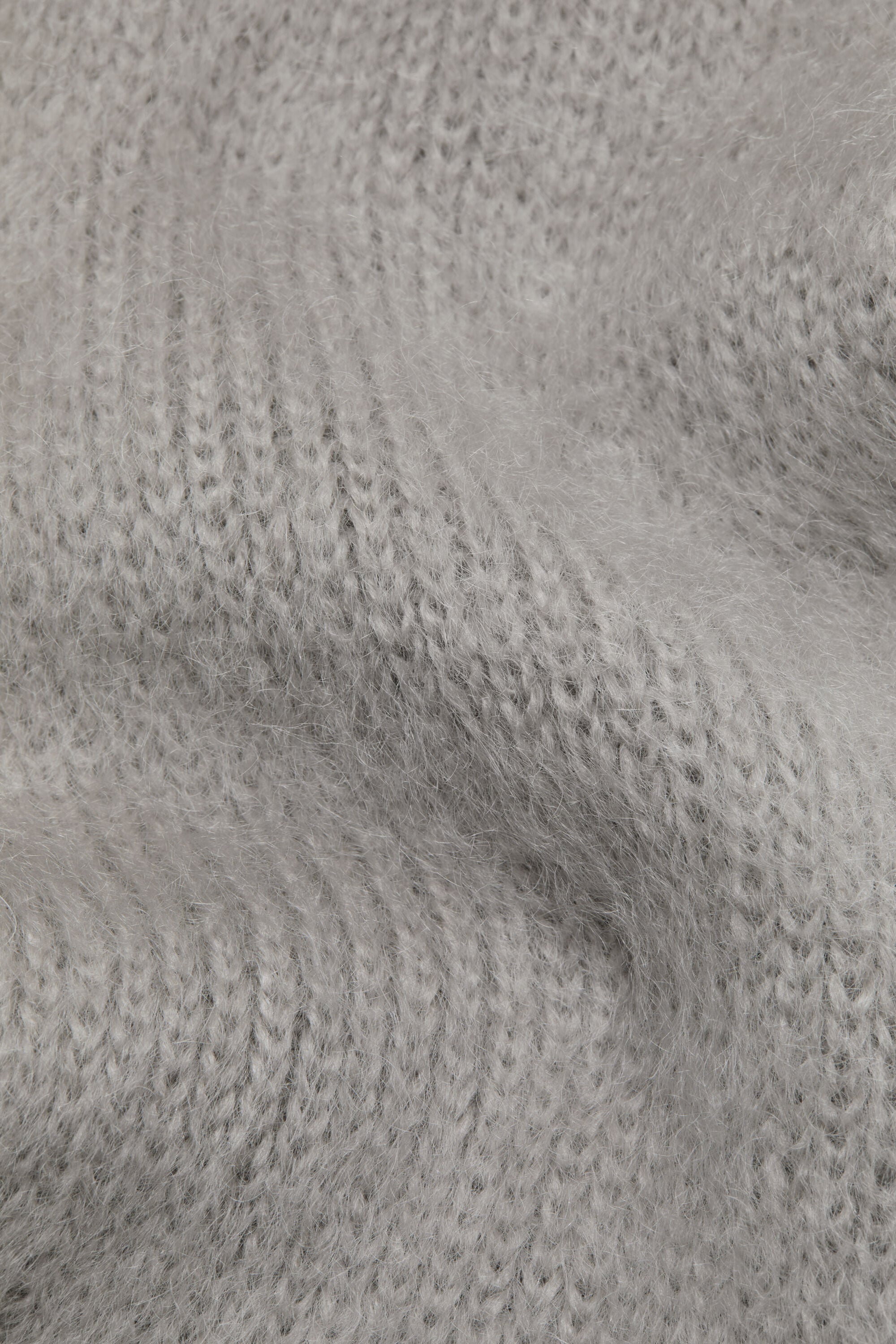 Acne Studios - Mohair scarf with hood - Grey