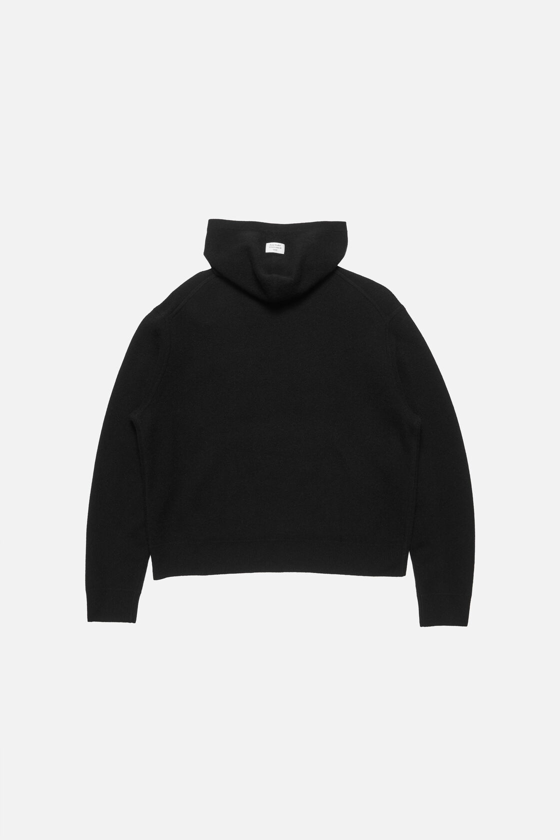Cashmere hoodie, Black, 2000x