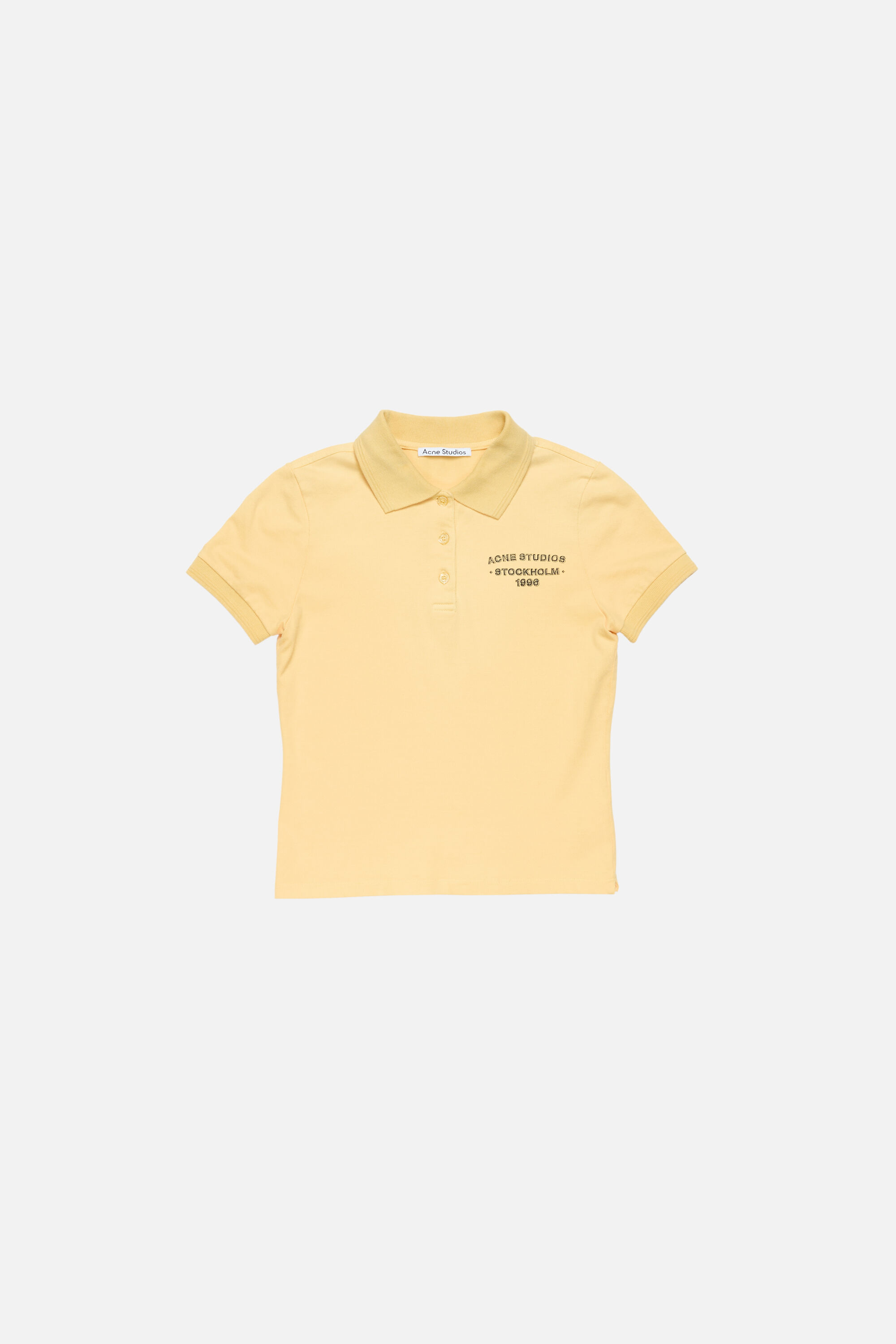 Acne Studios - Sprayed polo t-shirt - Warm yellow