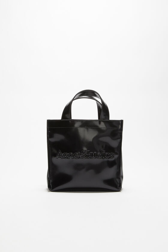 Logo Shopper Mini, Black, 2000x