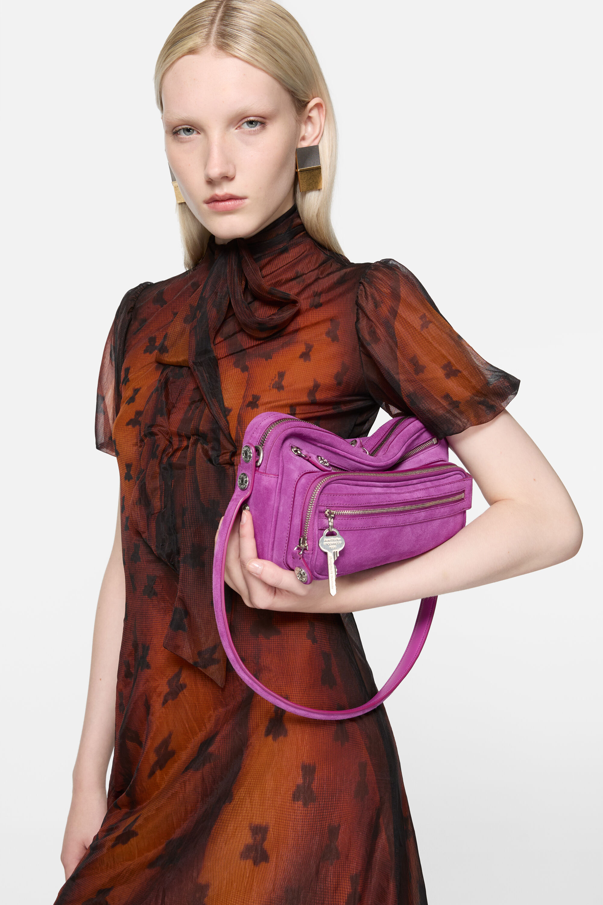 Acne Studios - リボンドレス - ラストブラウン