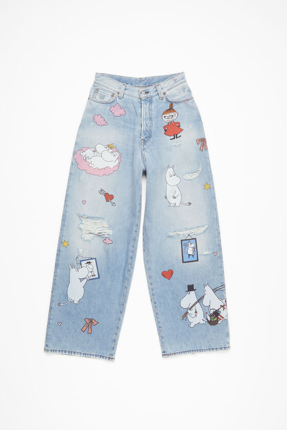 Acne Studios - Super baggy fit jeans - 2023 Acne Studios x Moomin 