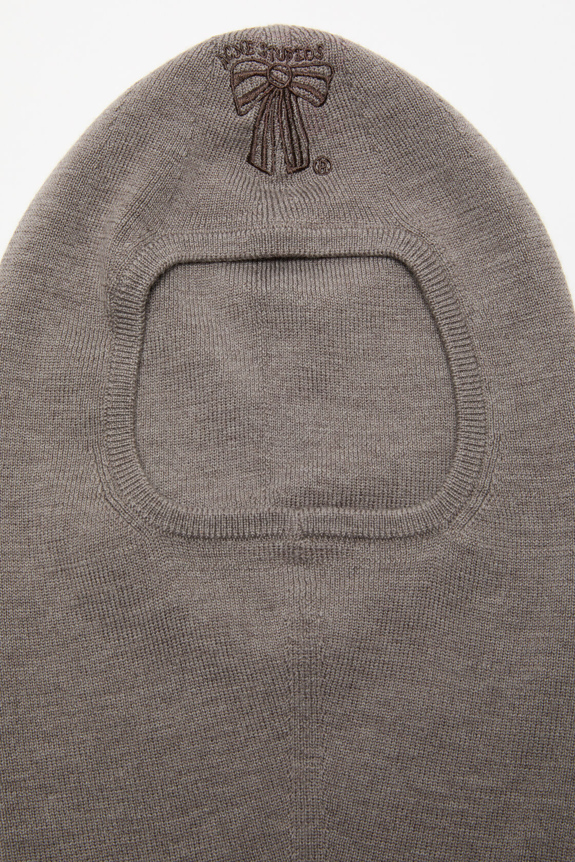 Merino wool balaclava, Warm Grey Melange, 2000x