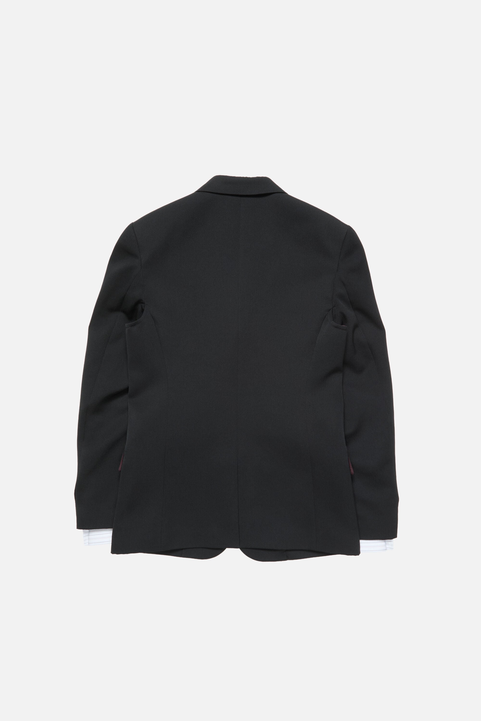 Acne Studios - レイヤードウールスーツジャケット - ネイビーブルー