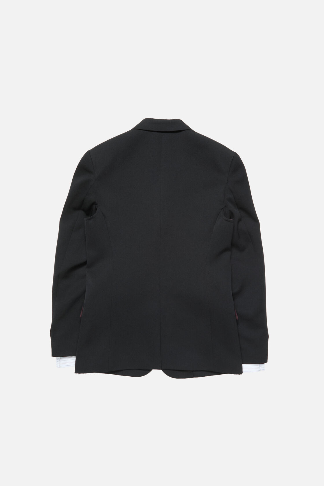 Layered wool suit jacket, Navy blue, 2000x