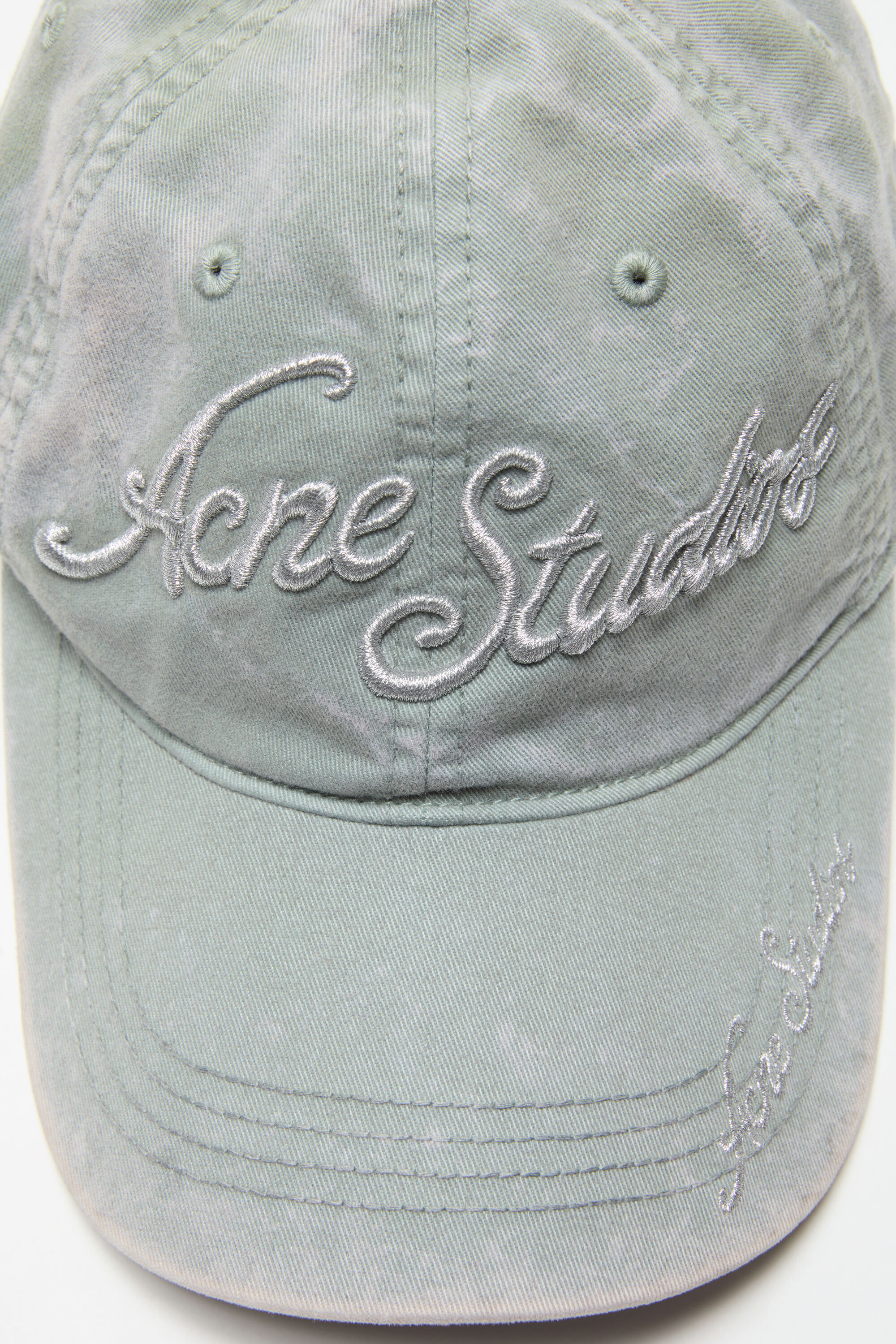 Acne Studios - Embroidered logo cap - Fog grey