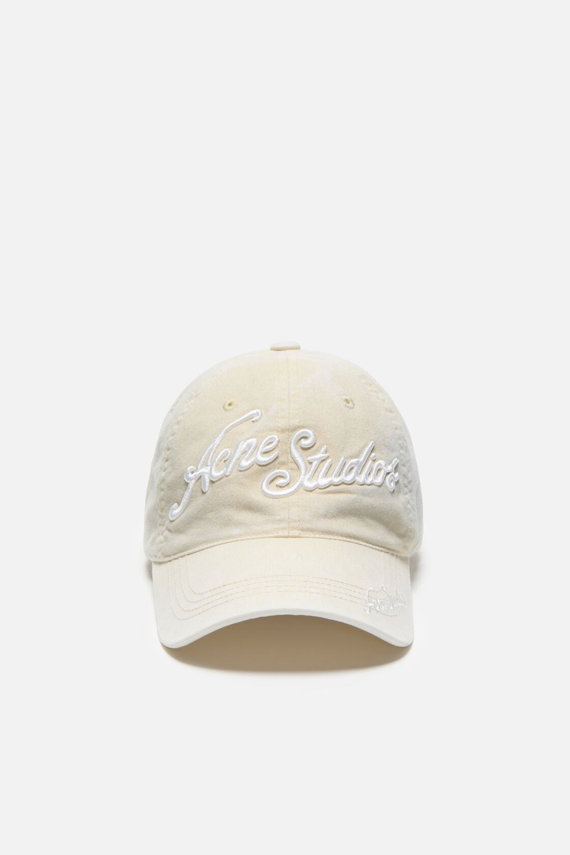 Embroidered logo cap, Oat beige, 2000x