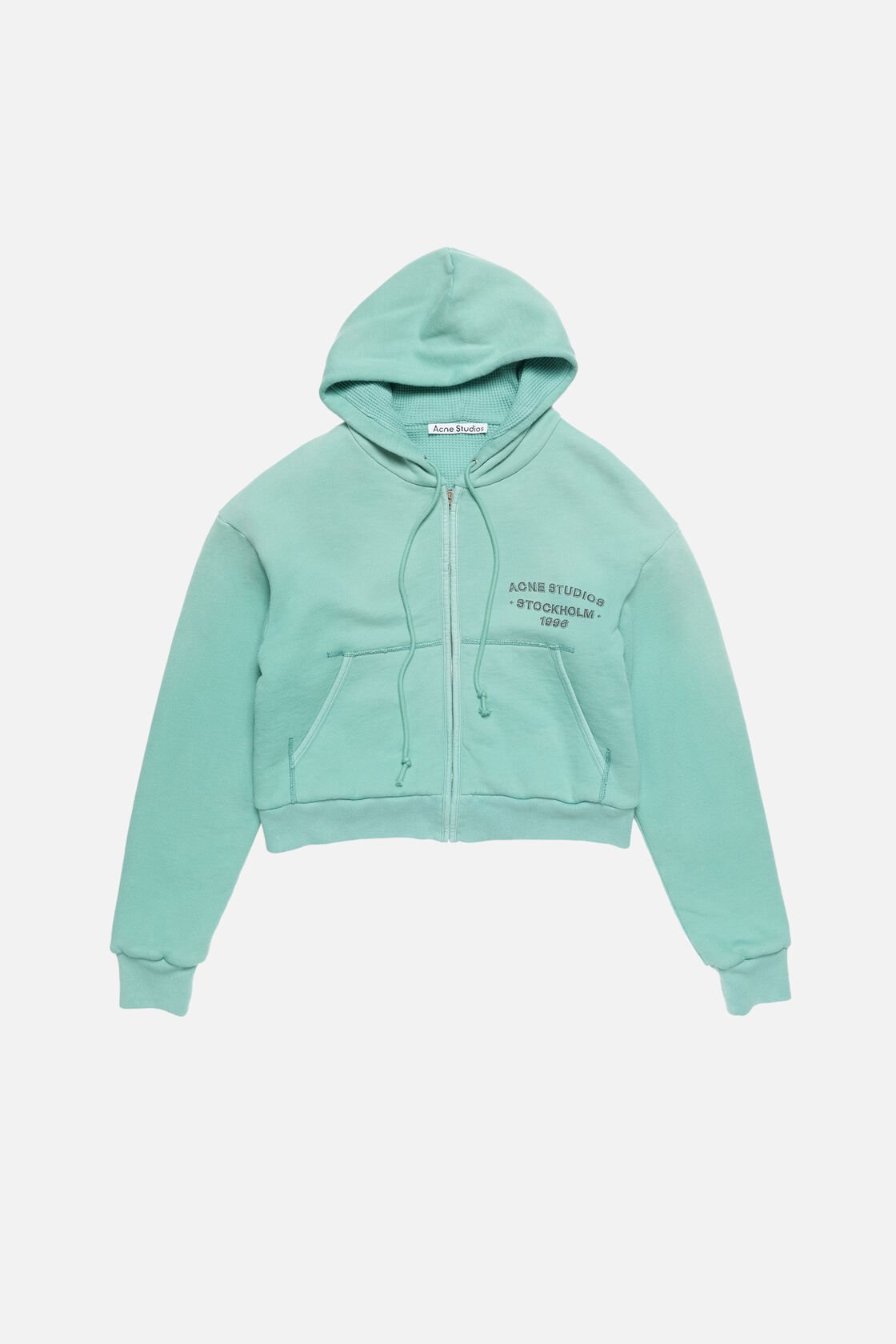 Sprayed zip hoodie, Mint green, 2000x
