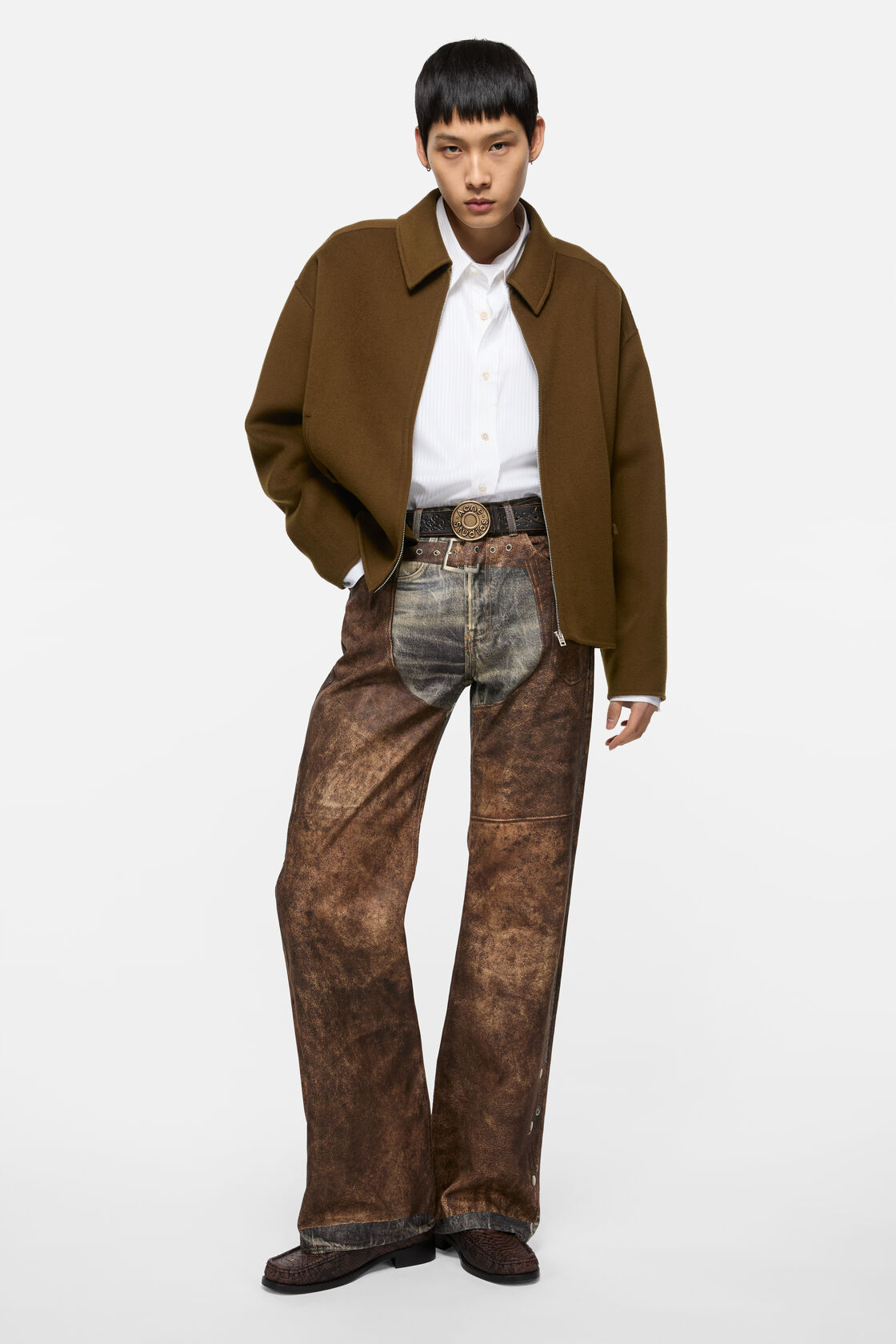 Cashmere jacket, Olive green, 2000x