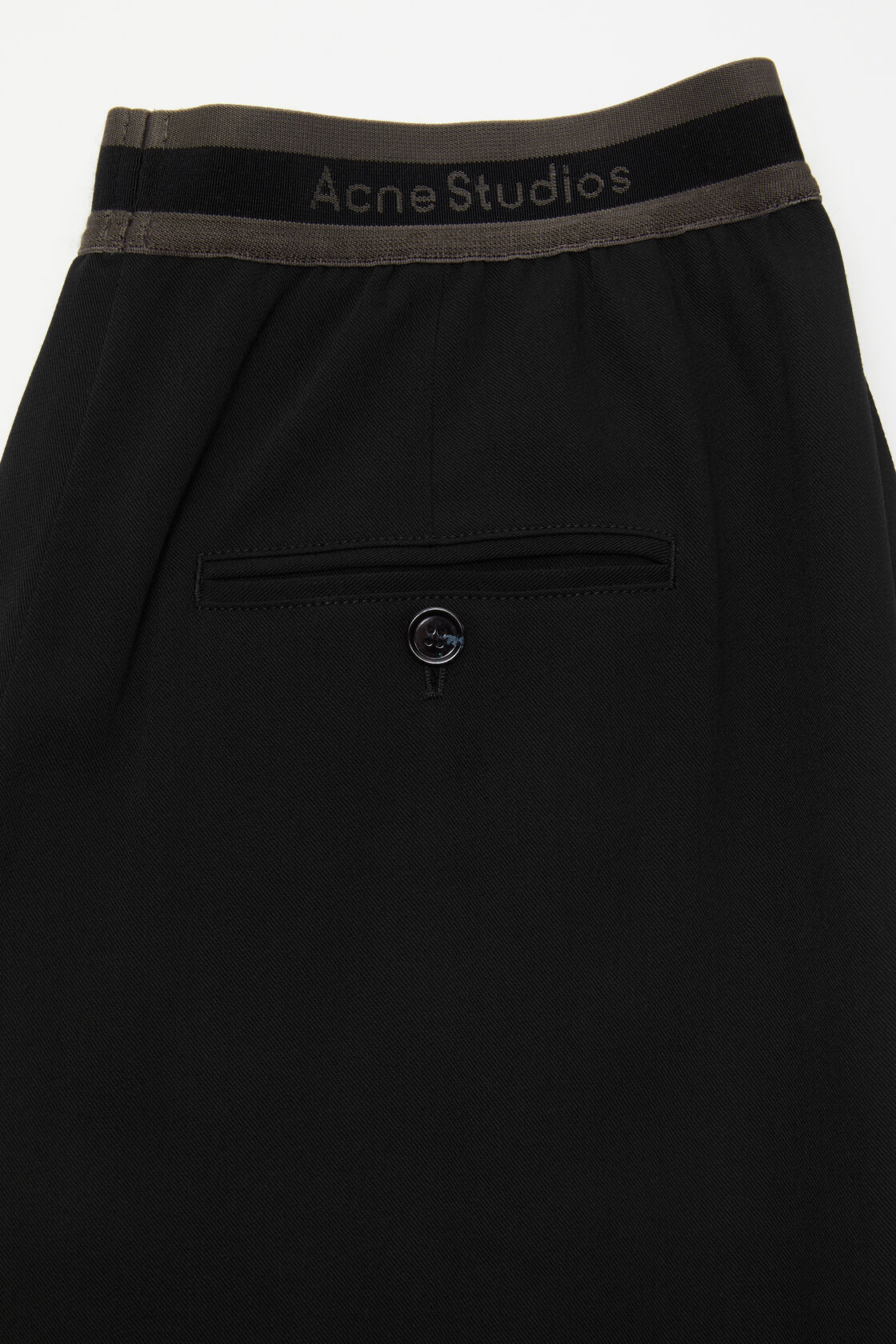 Logo tape trousers, Black, 2000x