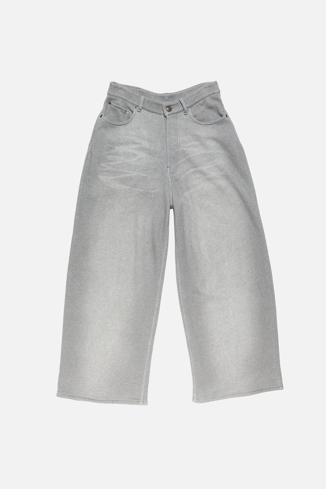 Fleece trousers, Light Grey Melange, 2000x
