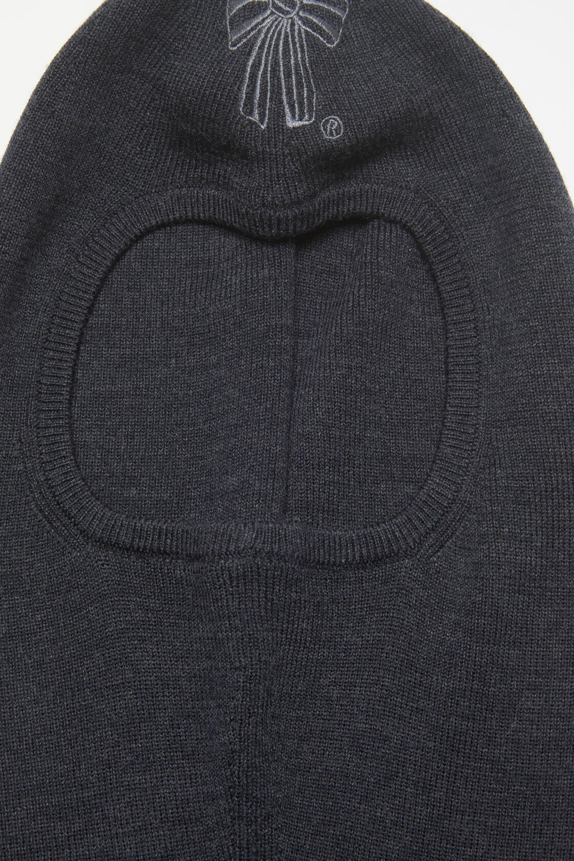 Merino wool balaclava, Dark Navy Melange, 2000x
