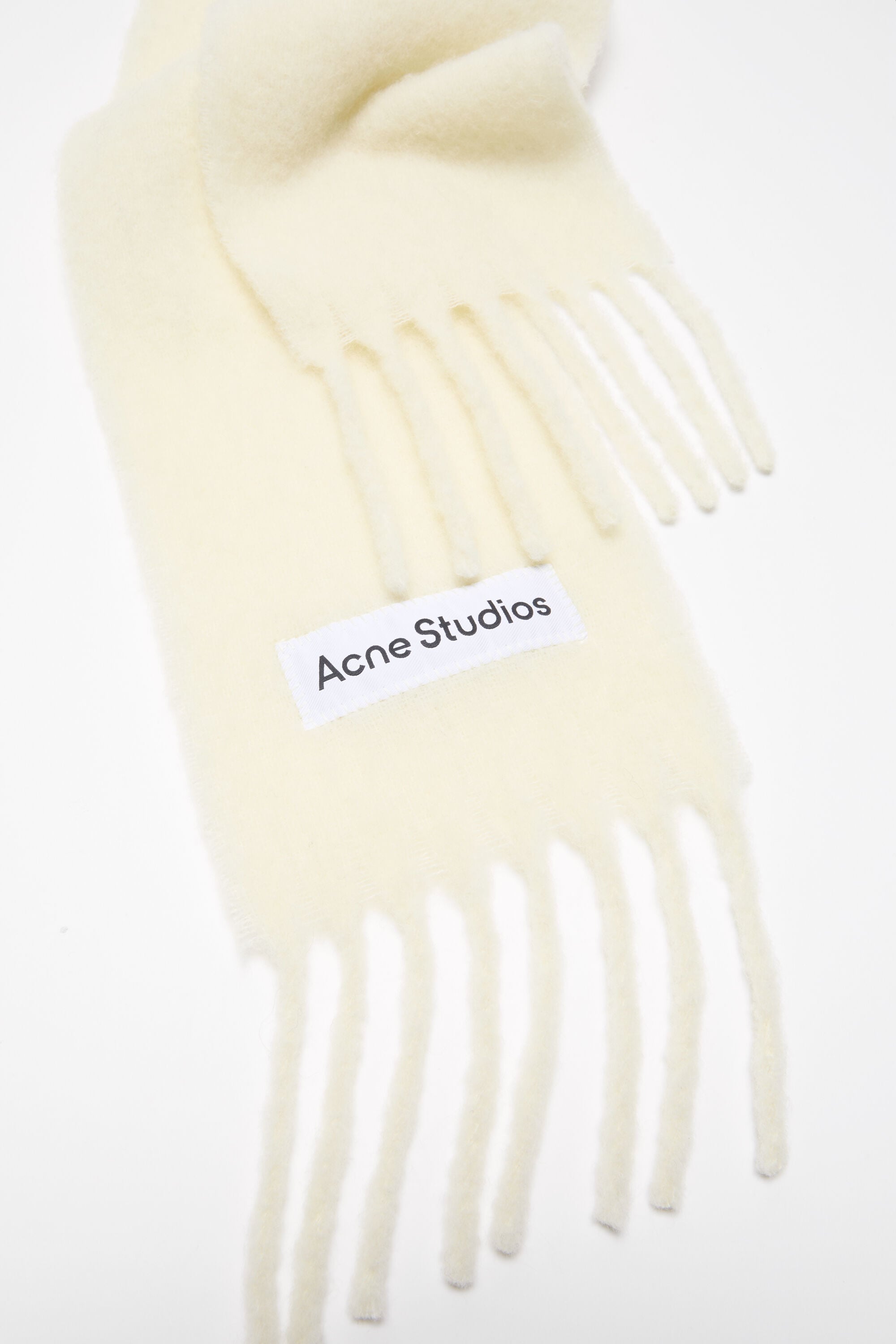 Acne Studios - スキニーモヘアスカーフ - ホワイト