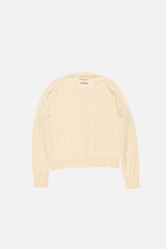 Cardigan Yak Wool - Acne Studios x Moomin, Oatmeal melange, 2000x