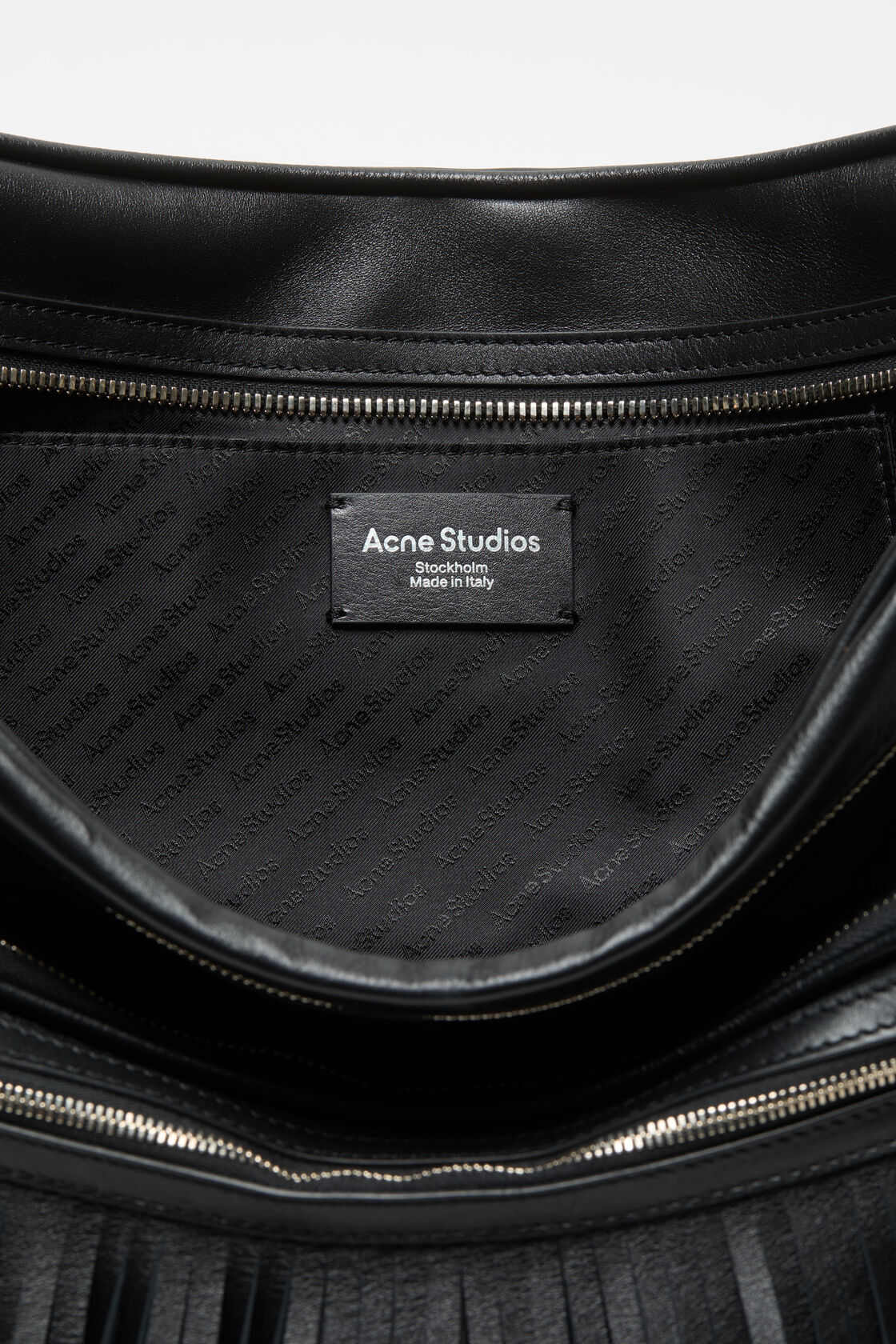 Camero Camera 流苏单肩包, 黑色, 2000x