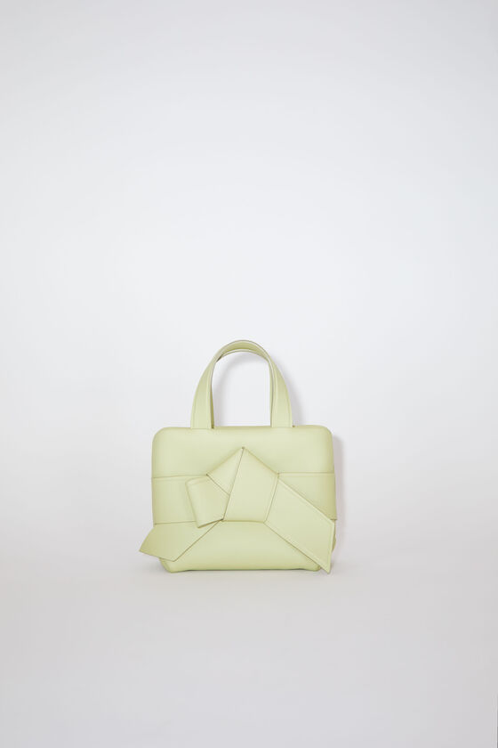Micro knotted leather tote