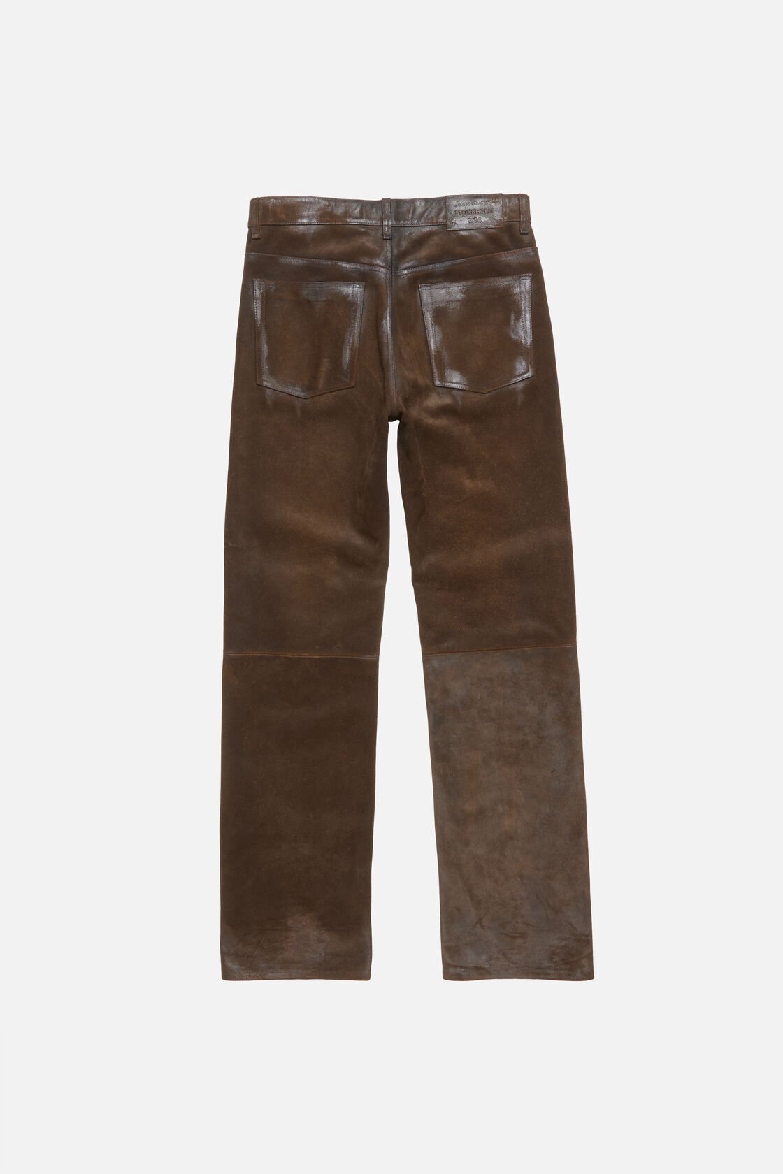 Vintage suede trousers, Coffee brown, 2000x
