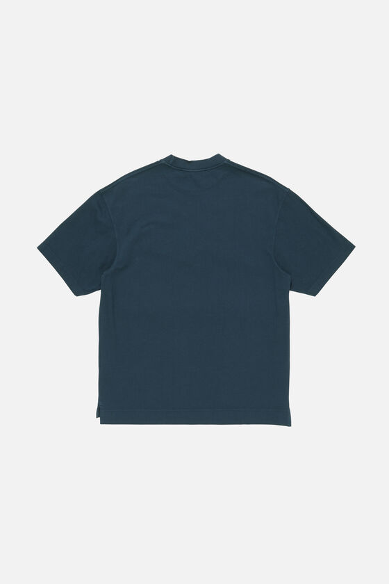 Acne Studios - ロゴTシャツ - リラックスフィット - ディープブルー