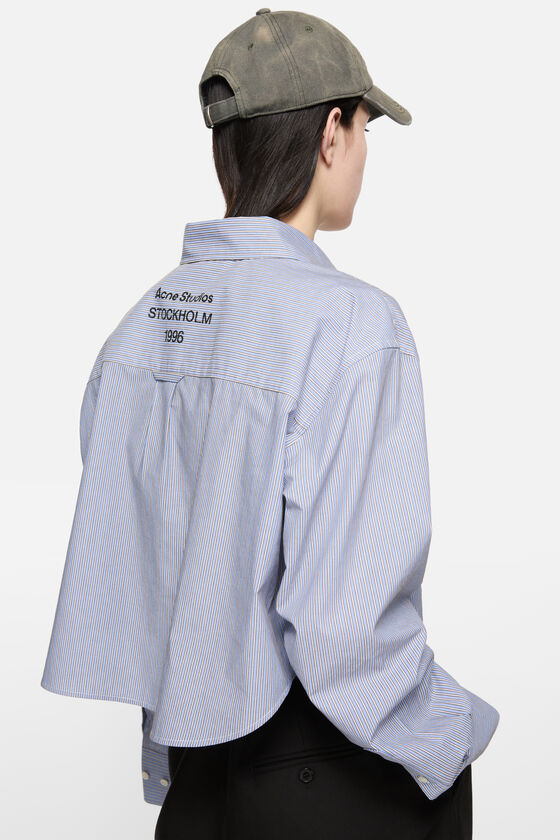 Acne Studios - Jacquard-Hemd mit Nadelstreifen - Himmelblau 