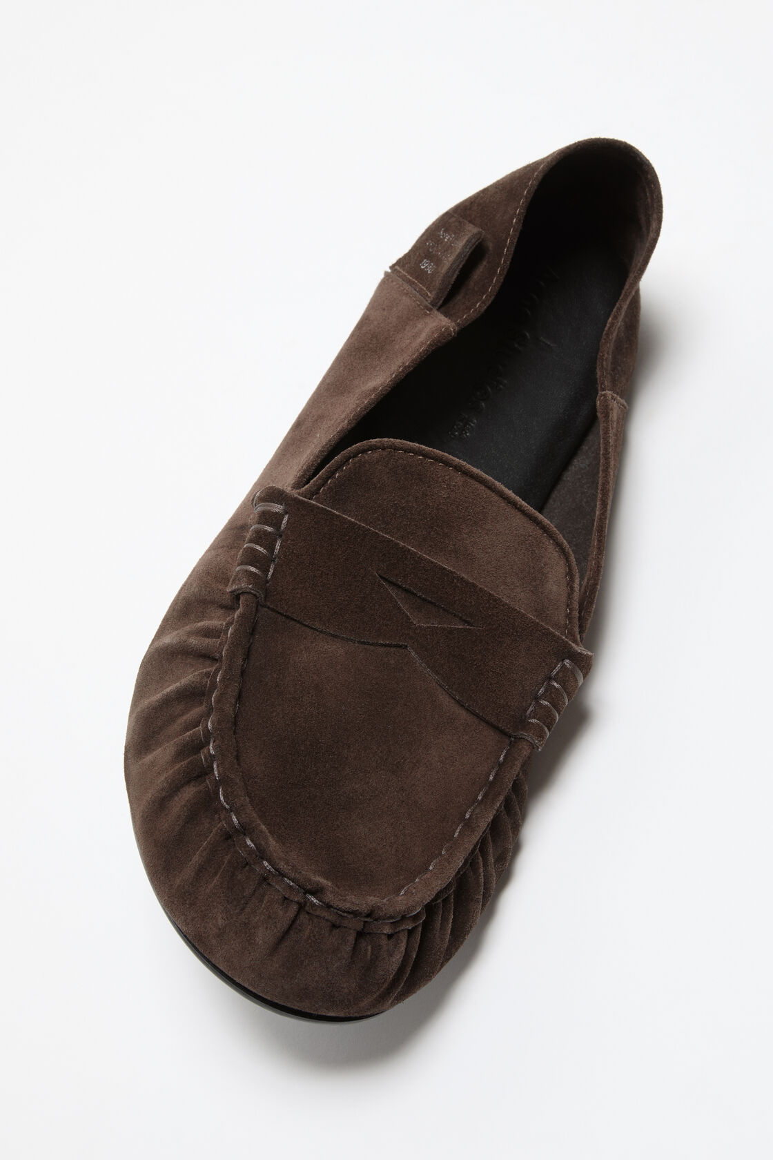 Suede saddle loafers, Brown, 2000x