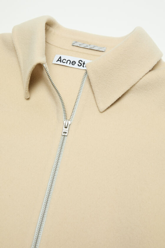 Acne Studios - ウールジッパージャケット - オートベージュ