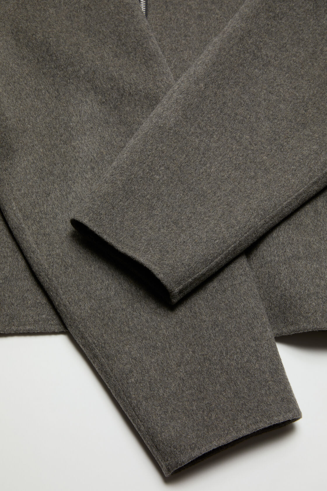 Wool zipper jacket, Graphite grey, 2000x