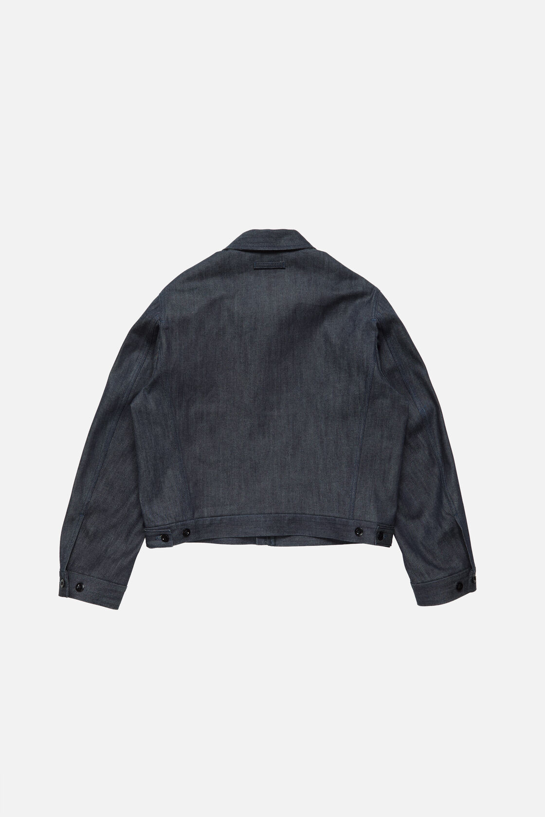 Branded selvedge denim jacket, Indigo blue, 2000x